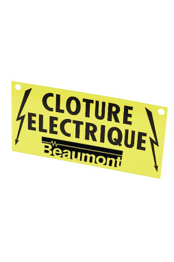 Plaque signalisation clôture - Beaumont